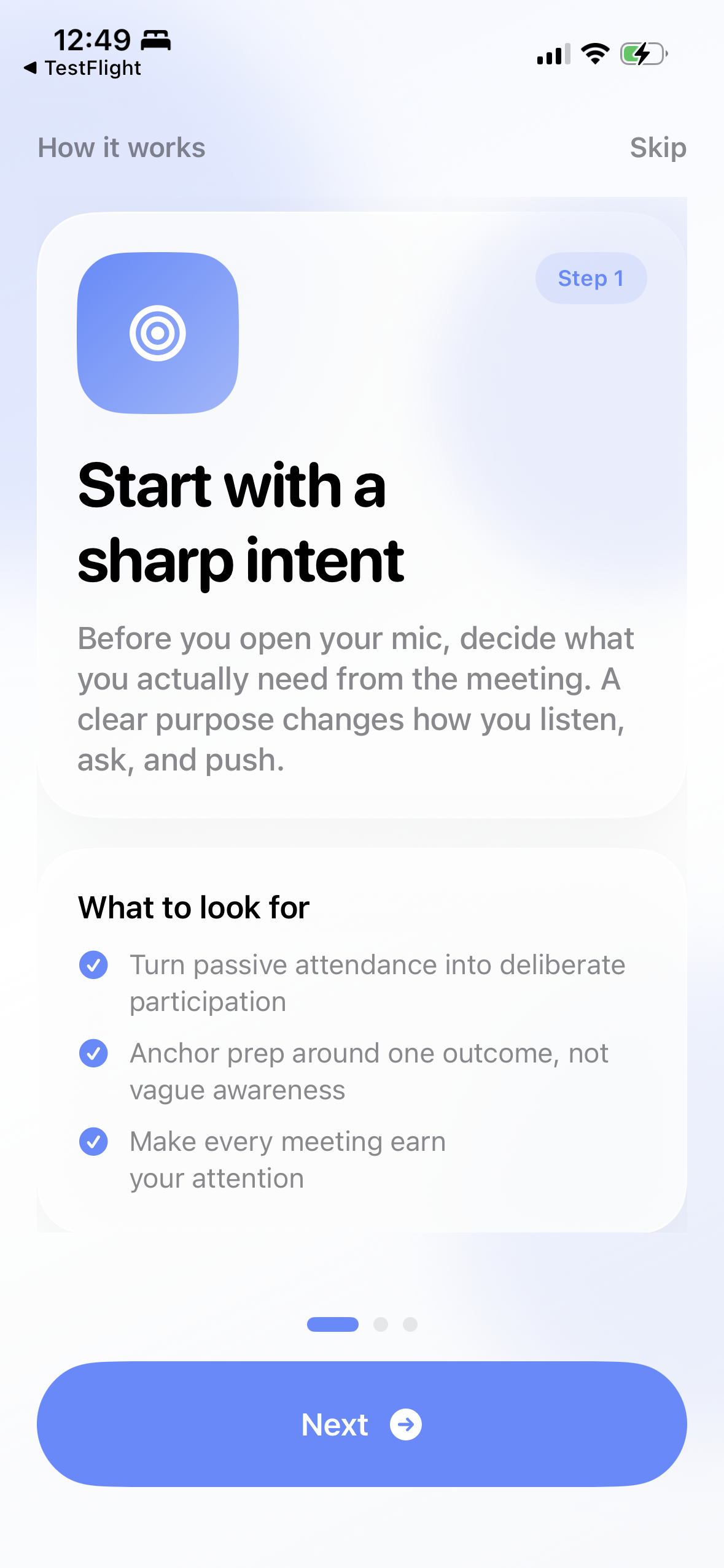 Step 1: Start with a sharp intent