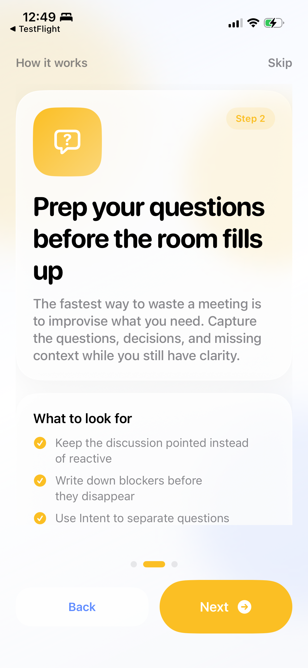 Step 2: Prep your questions